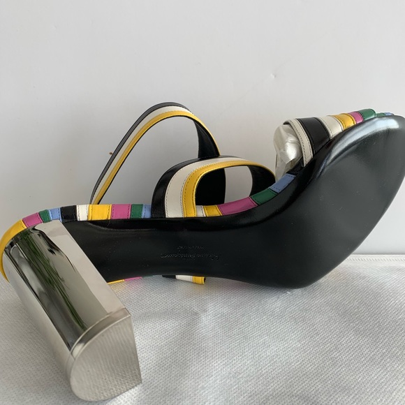 New Salvatore Ferragamo GILLI 85 Nero Calf Sandal - Picture 10 of 16